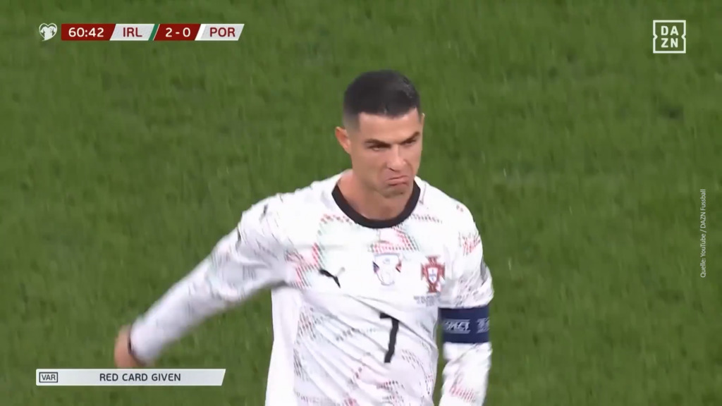 Ronaldo wird vom Platz gestellt und droht WM-Spiele zu verpassen