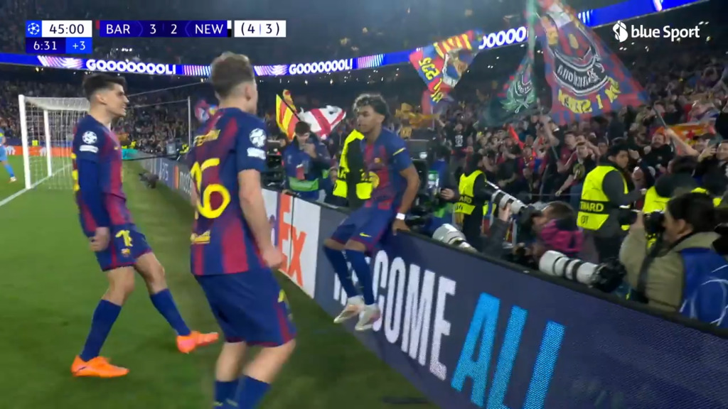 Kurz vor der Pause bringt Yamal Barça nach VAR-Penalty wieder in Führung