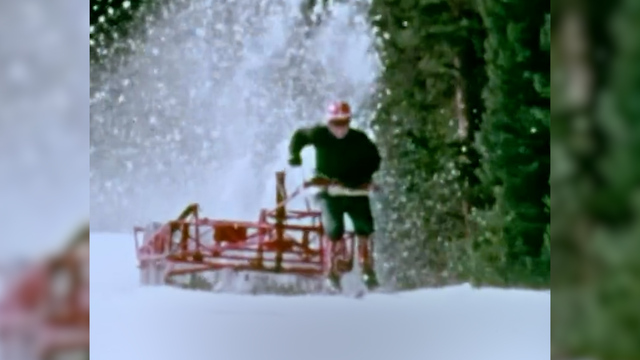 In den 50er-Jahren: Das waren die Ski-Groomer, die Pistenbullys auf zwei Beinen