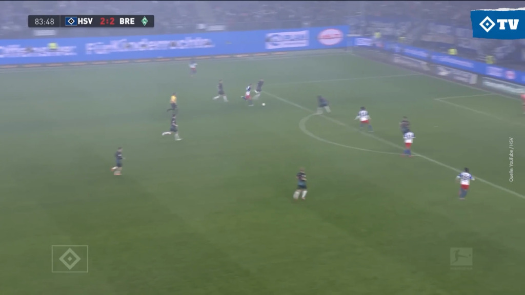 Energieanfall im Derby: Muheim bereitet den HSV-Siegtreffer gegen Bremen vor