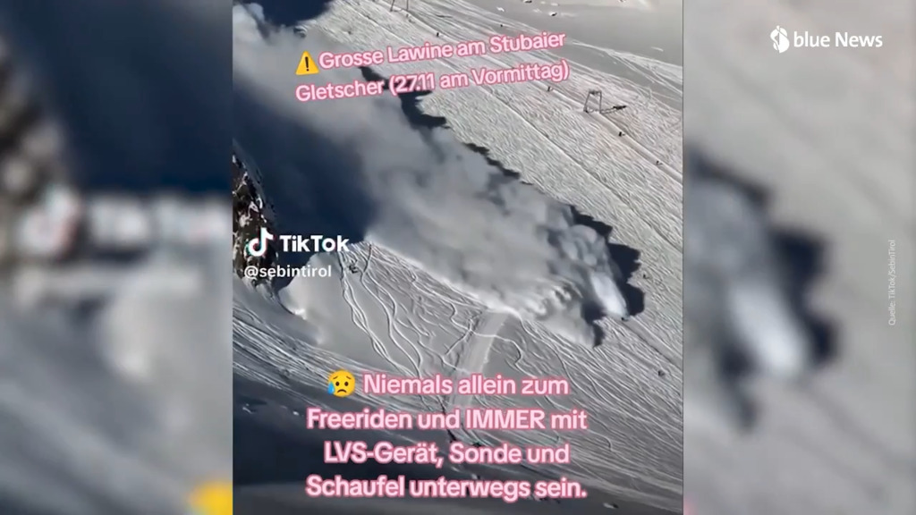 Una valanga cade in una stazione sciistica tirolese, ecco il video degli sciatori in fuga