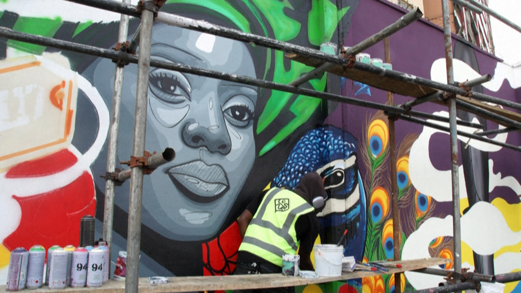 Lagos Street Art Festival &#x2013; Nigerias Mega-City wird zur Open-Air-Galerie &#x2013; doch die Realit&#xE4;t bleibt hart