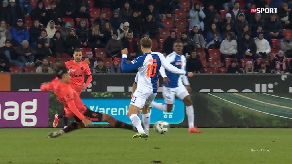 Übles Einsteigen von Tsawa gegen Morandi nur mit Gelb bestraft