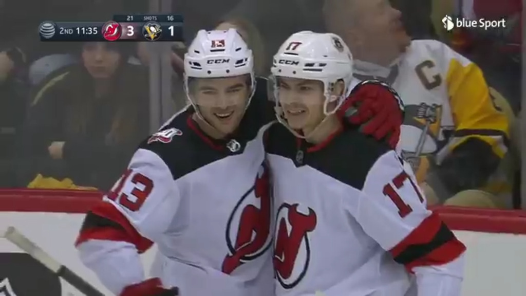 Nico Hischier brilliert gegen die Pittsburgh Penguins