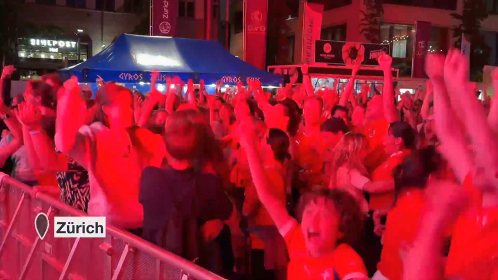 So feiert Zürich den Einzug in den EM-Viertelfinal
