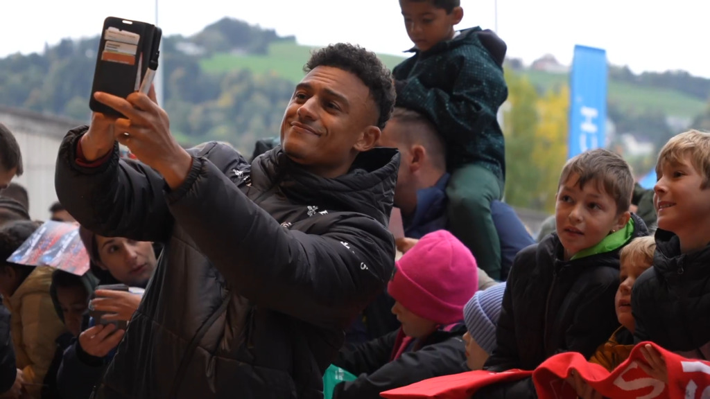 Equipe de Suisse : des fans enthousiastes à Saint-Gall