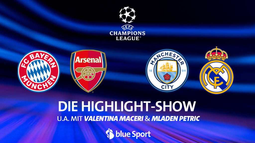Die Highlight-Show zu den Spielen ManCity – Real und Bayern – Arsenal