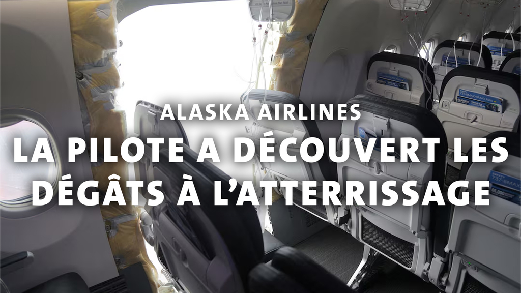 La pilote a découvert les dégâts à l’atterrissage