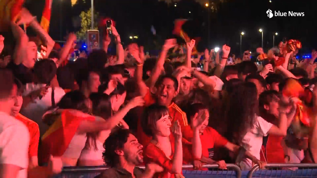 L'Espagne en finale : explosion de joie à Madrid