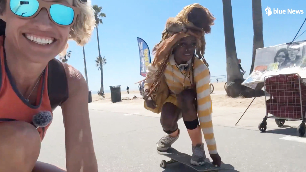 Das ist wohl die coolste Skaterin von Los Angeles