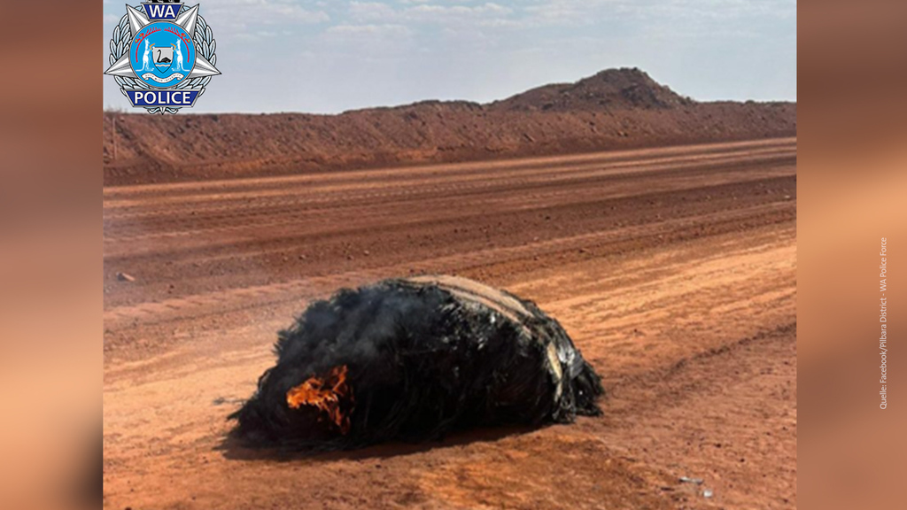 Mysteriöser Fund: Stammt dieser brennende Haufen aus dem All? 