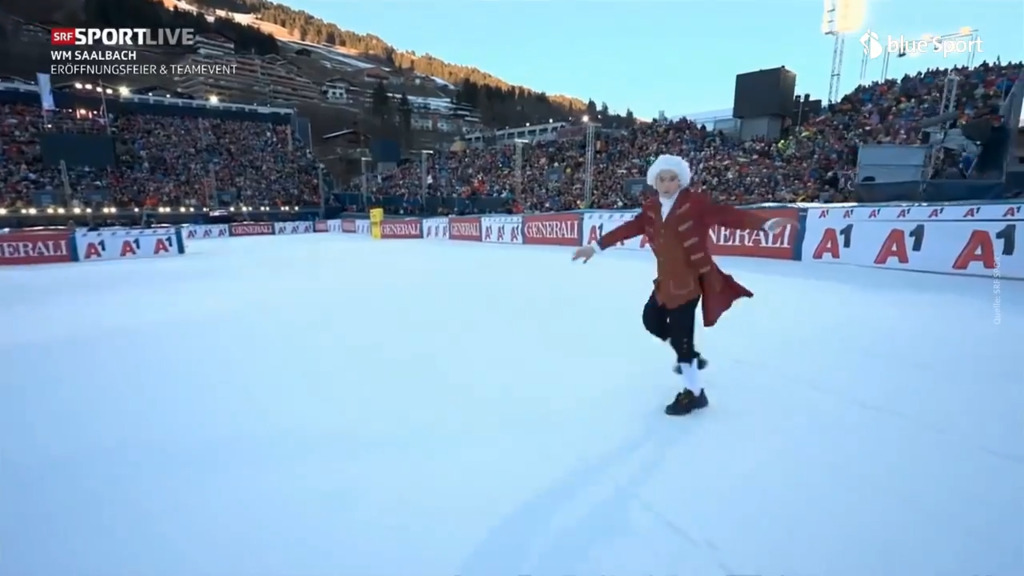La strana cerimonia di apertura dei Campionati mondiali di sci a Saalbach