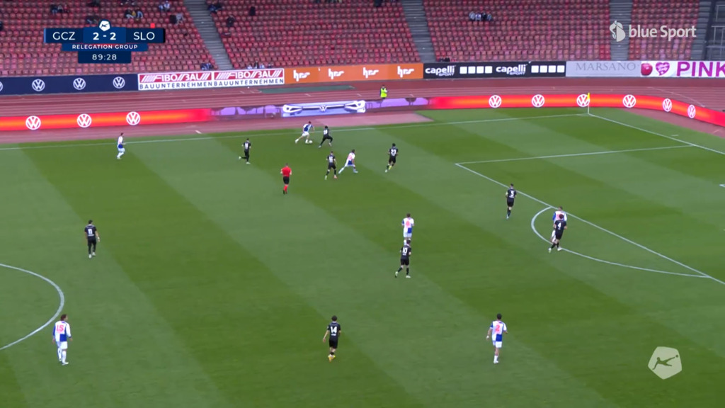 90. Minute: Tor 3:2 GC durch Morandi 