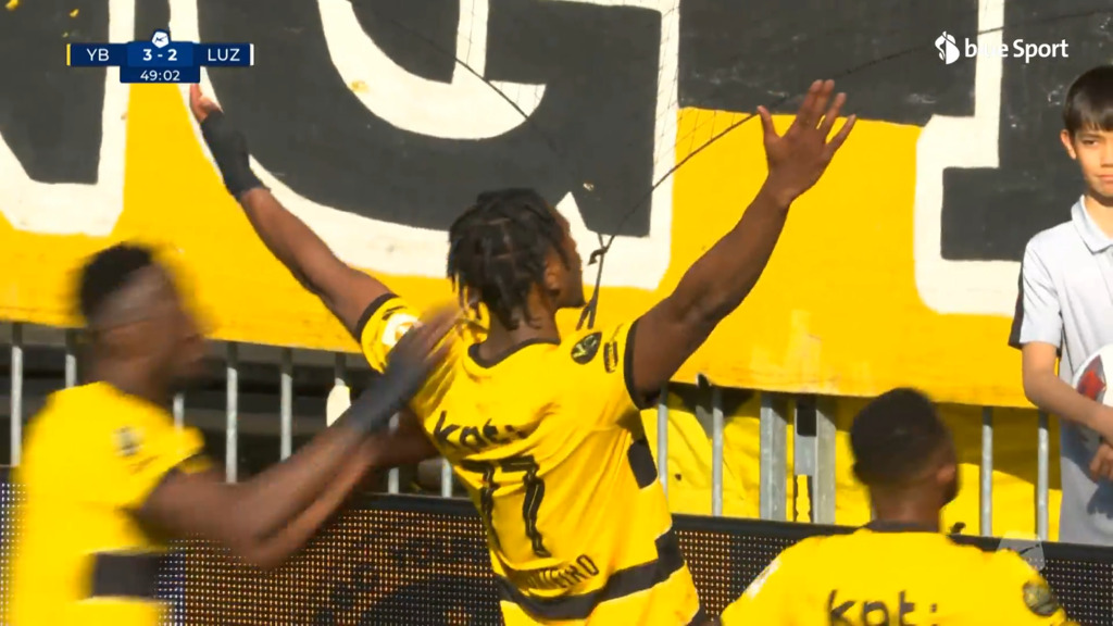 49. Minute: Spiel gedreht – Monteiro schiesst YB erstmals in Führung