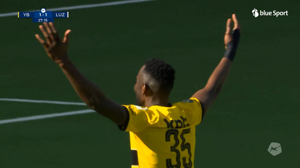 28. Minute: Ganvoula nickt zum 1:1 ein