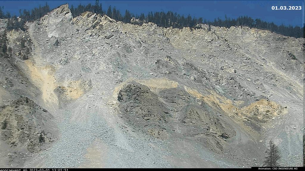 Der Brienzer Hangrutsch im Zeitraffer