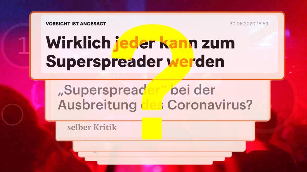 «Superspreader» – was Sie zum Thema wissen müssen
