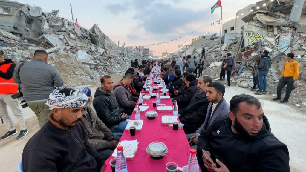 Fastenzeit im Gazastreifen: Palästinenser feiern zwischen Trümmern Ramadan