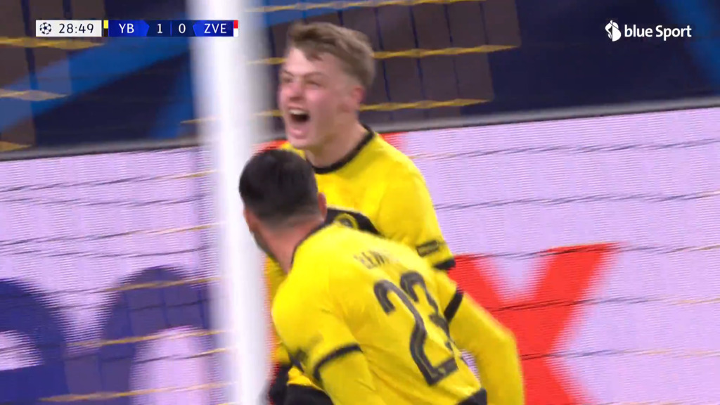 29. Minute: Blum mit dem 2:0 für YB