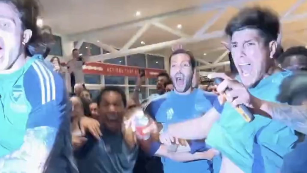 La réaction des joueurs d’Arsenal après leur titre
