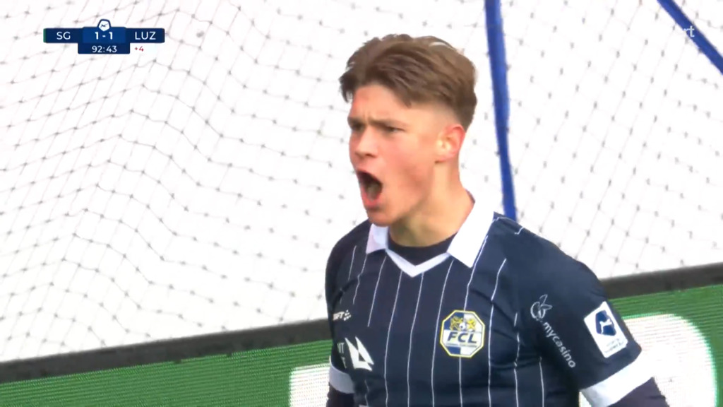 92. Minute: Villiger drückt den Ball zum Ausgleich über die Linie