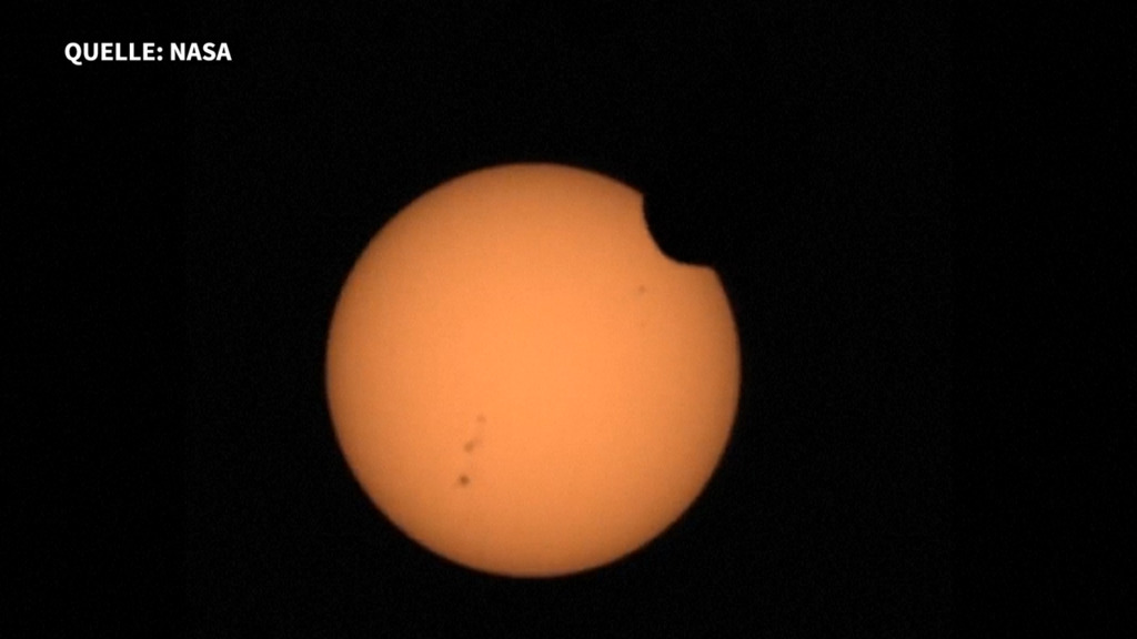 Nasa-Rover nimmt Sonnenfinsternis auf dem Mars auf