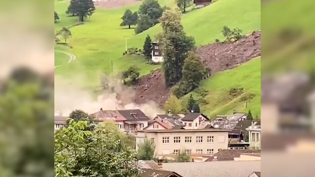 Schwanden GL: Erdrutsch erfasst mehrere Gebäude