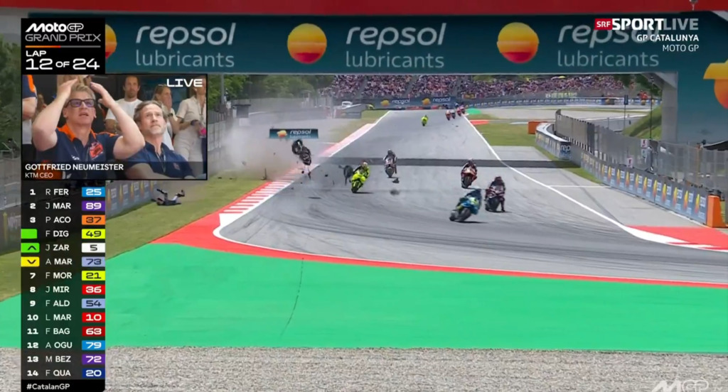 Schockmoment in der MotoGP: Alex Marquez stürzt brutal