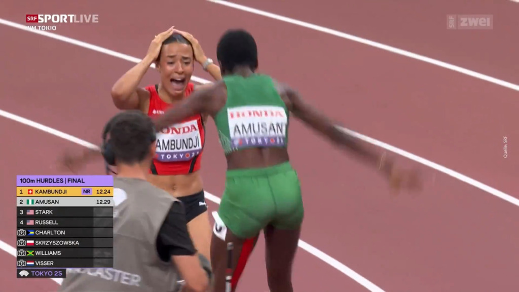 Kambundji sprintet zu WM-Gold