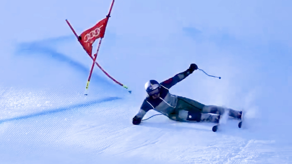 Hier stürzt Hirscher und reisst sich das Kreuzband