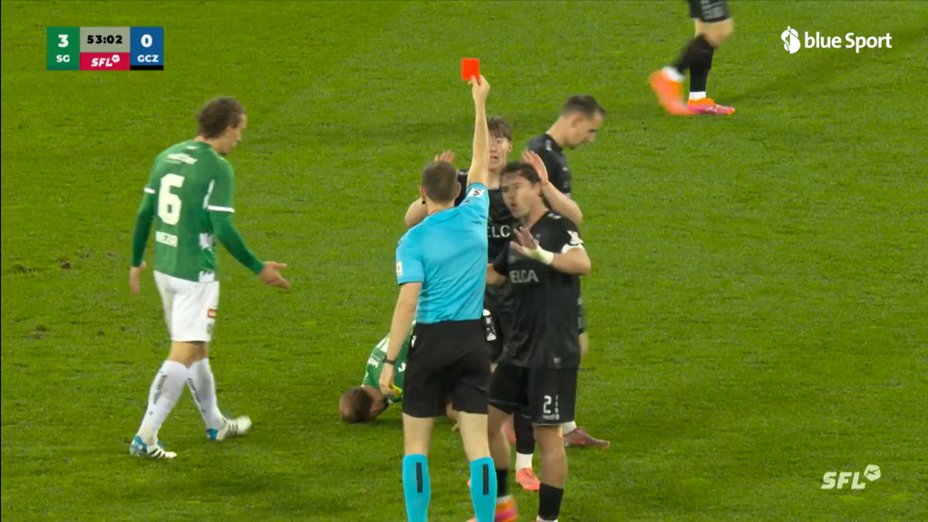 Auch das noch: GC: Mantini sieht innert fünf Minuten zweimal Gelb