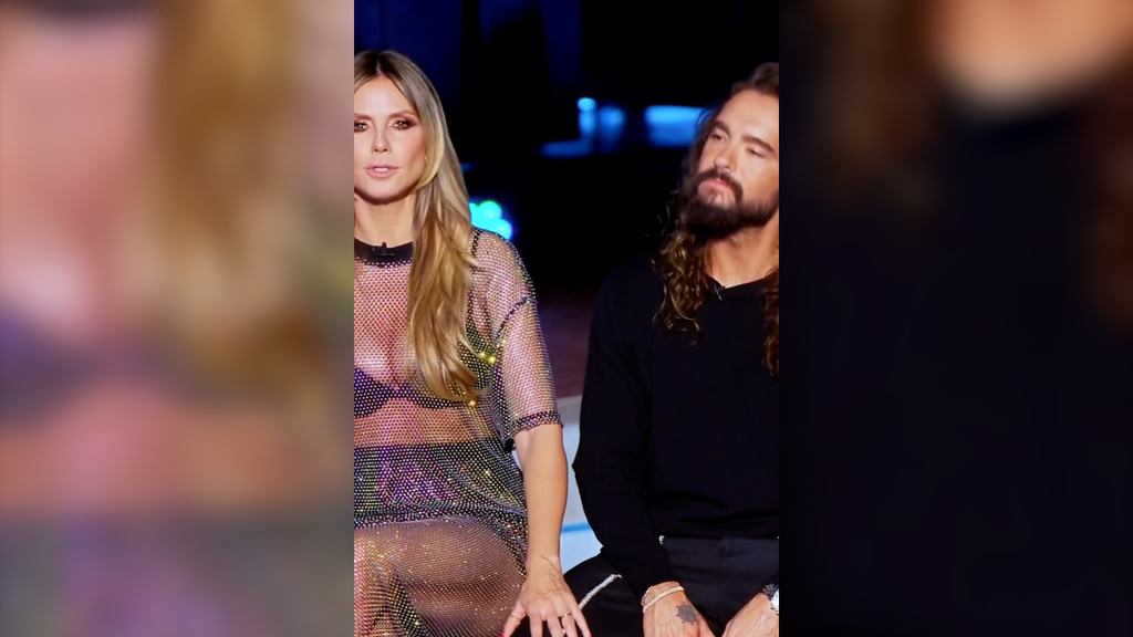 Heidi Klum knutscht vor laufender Kamera