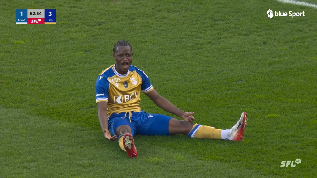 63. Minute: Traoré erhöht für Lausanne auf 3:1