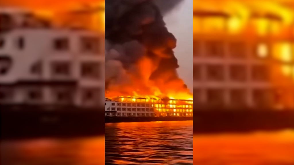 Schreckmoment auf Nil-Kreuzfahrt: Feuer bricht auf Touristenschiff aus – 250 Passagiere evakuiert