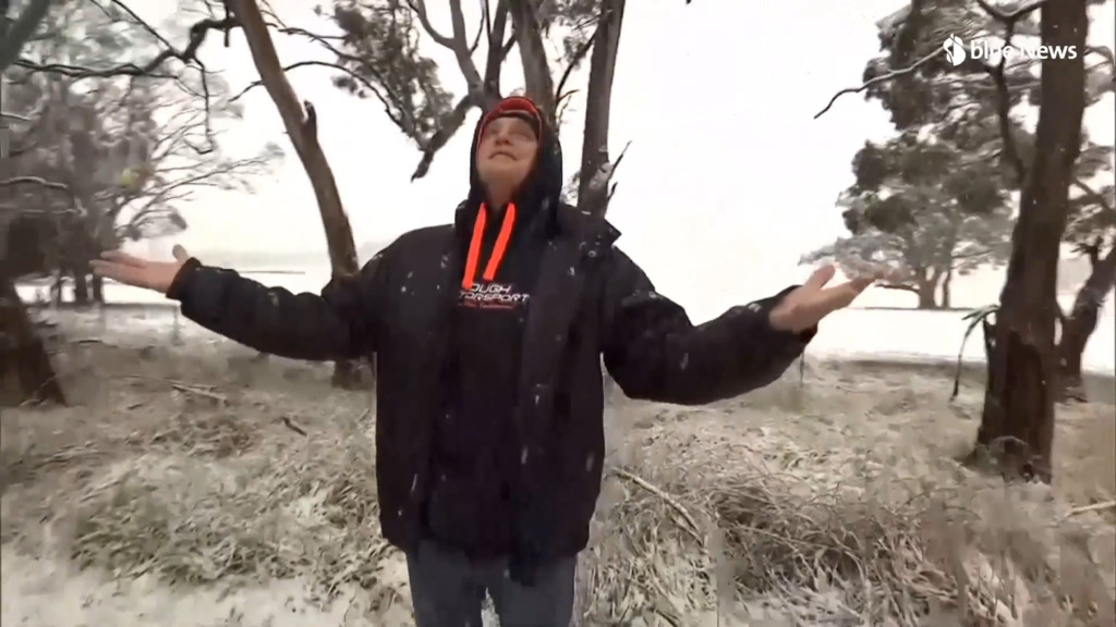 Wintereinbruch in Australien: «Ich habe immer davon geträumt, einmal Schnee zu sehen»
