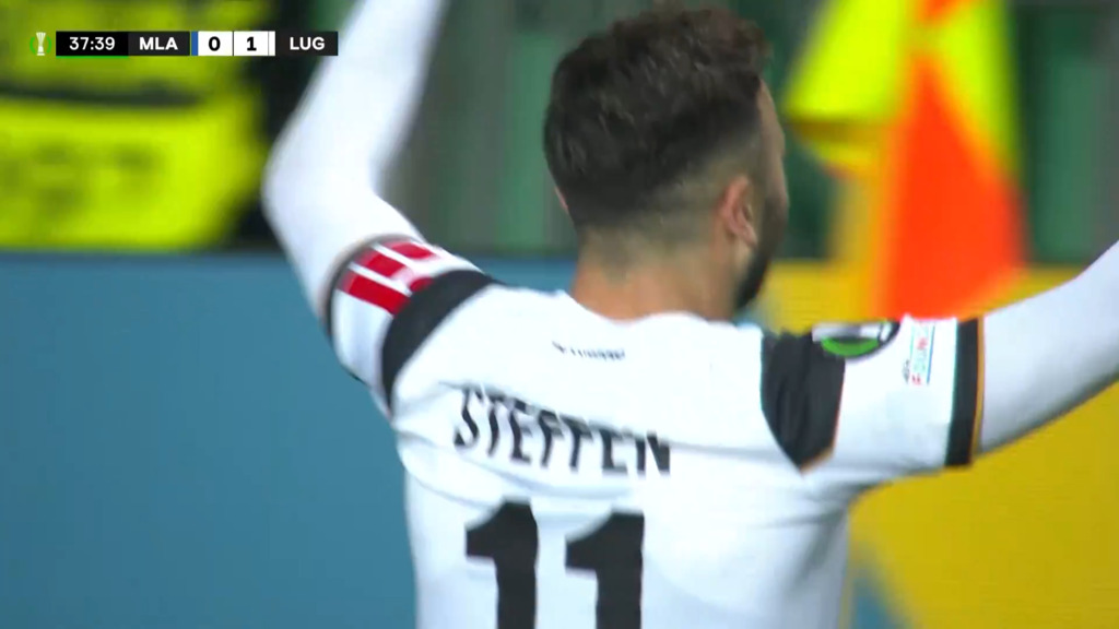 38. Minute: Steffen bringt Lugano in Führung