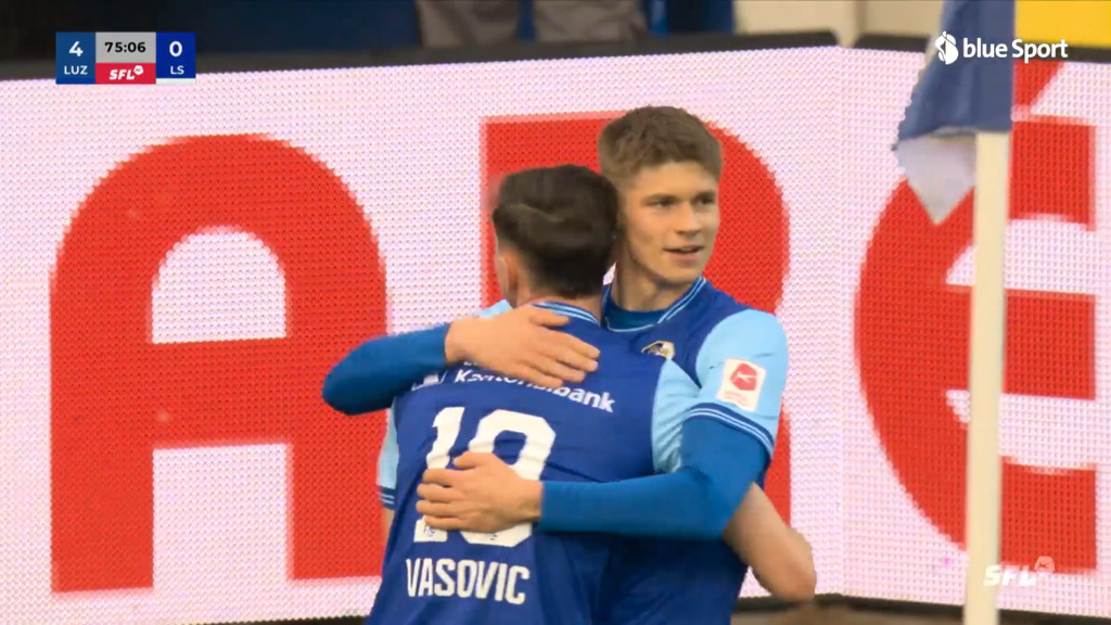 76. Minute: Vasovic erzielt das vierte FCL-Tor