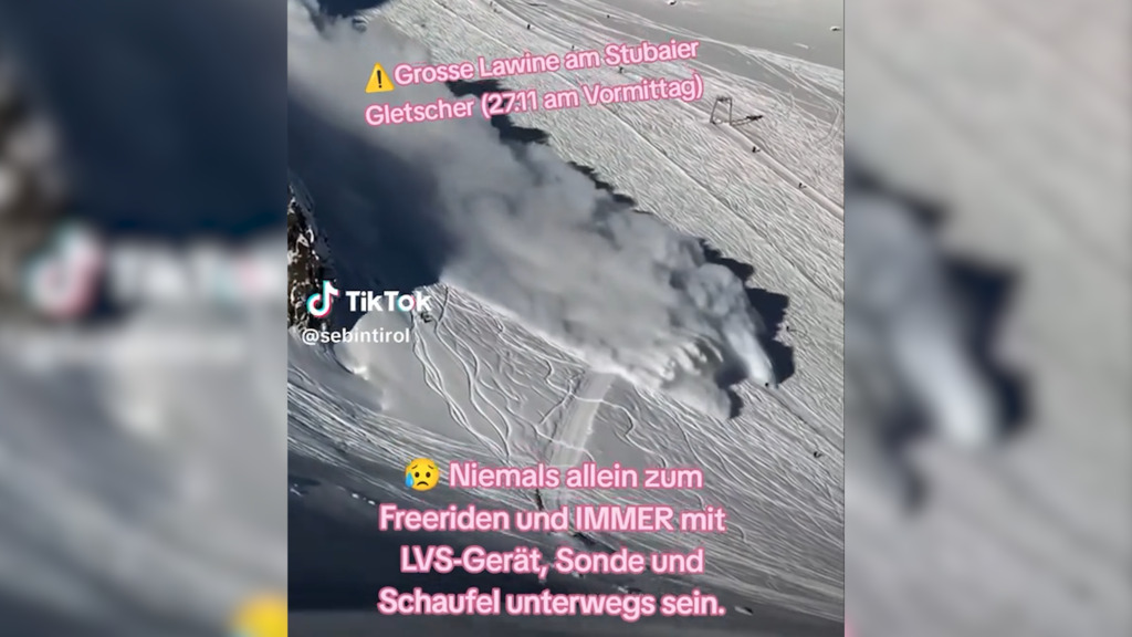 Lawine geht in Tiroler Skigebiet nieder