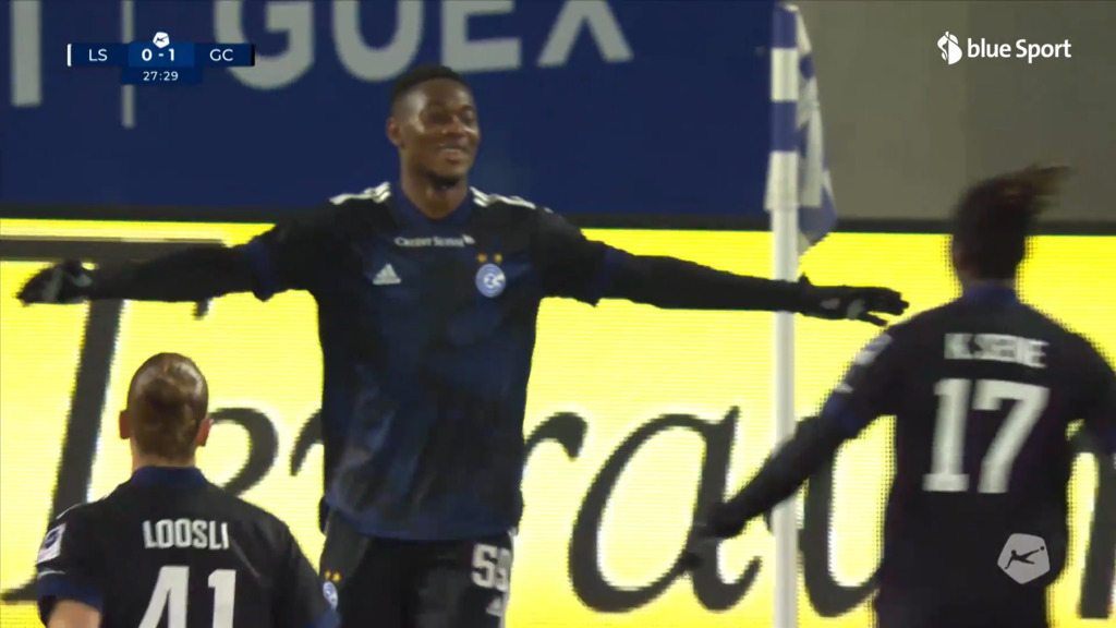 28. Minute: Momoh schiesst GC in Führung