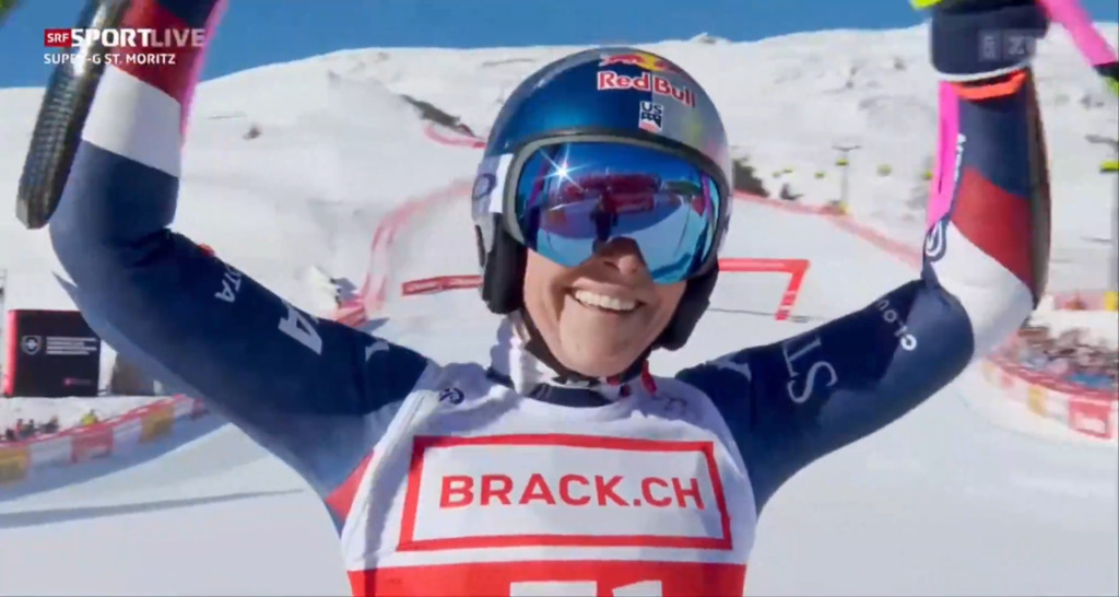 «Da ist sie wieder, die Speed-Queen» – Lindsey Vonn überzeugt bei Comeback