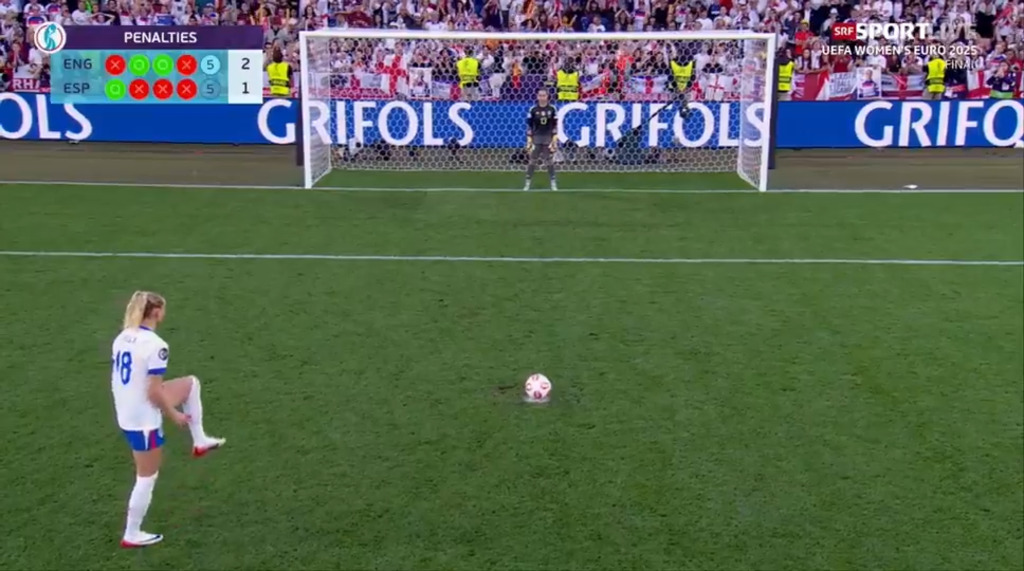 Hier verwandelt Chloe Kelly den alles entscheidenden Elfmeter