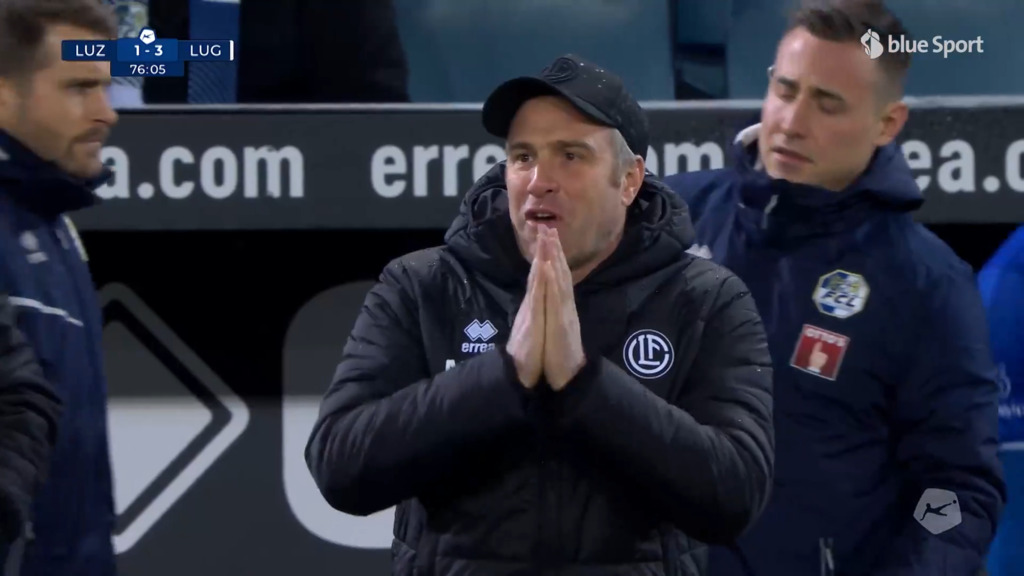 Zwei Luganesi liegen am Boden – Luzern spielt weiter und trifft