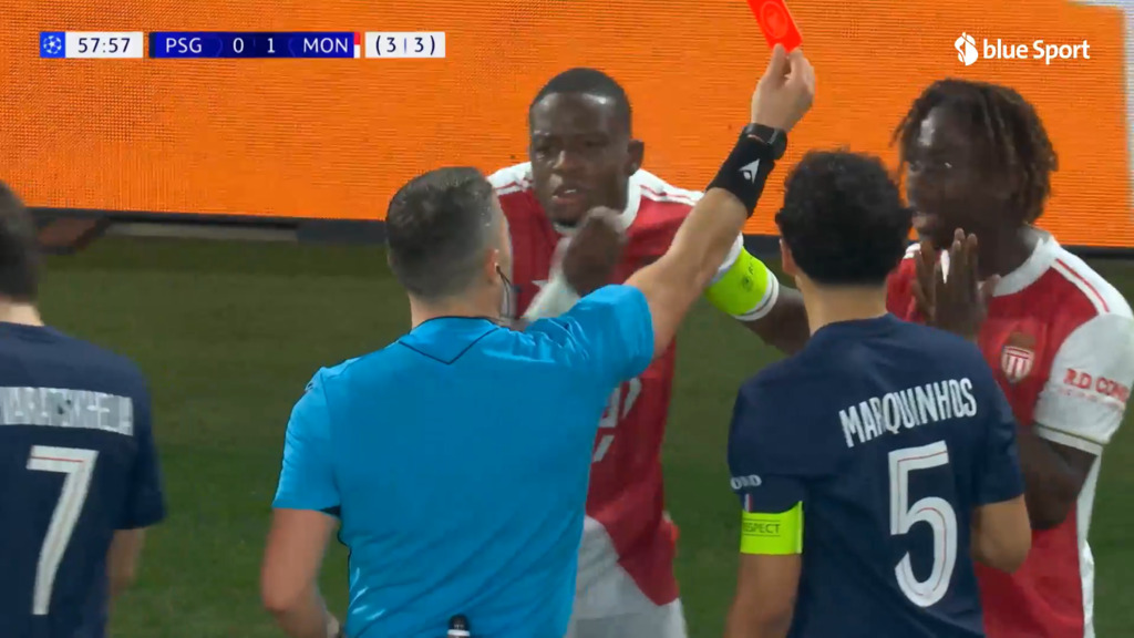 Monacos Coulibaly sieht innert drei Minuten zweimal Gelb