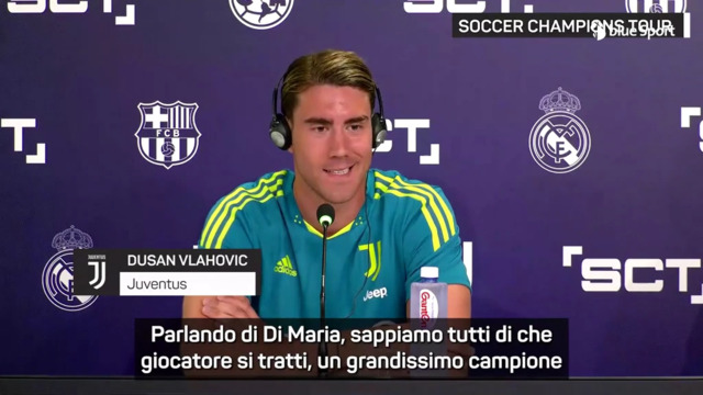 Vlahovic: «Di Maria? Grandissimo campione. E con Pogba...»