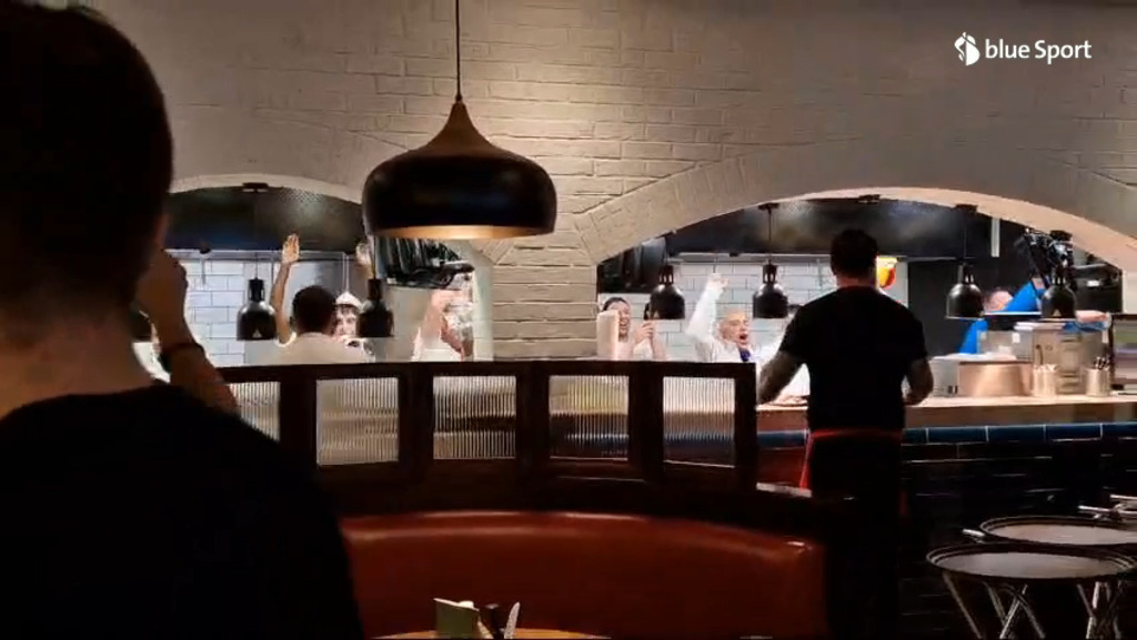 Real-Fans kapern Restaurantküche
