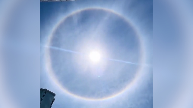 Seltenes Naturphänomen: So entsteht ein Sonnenhalo am Himmel
