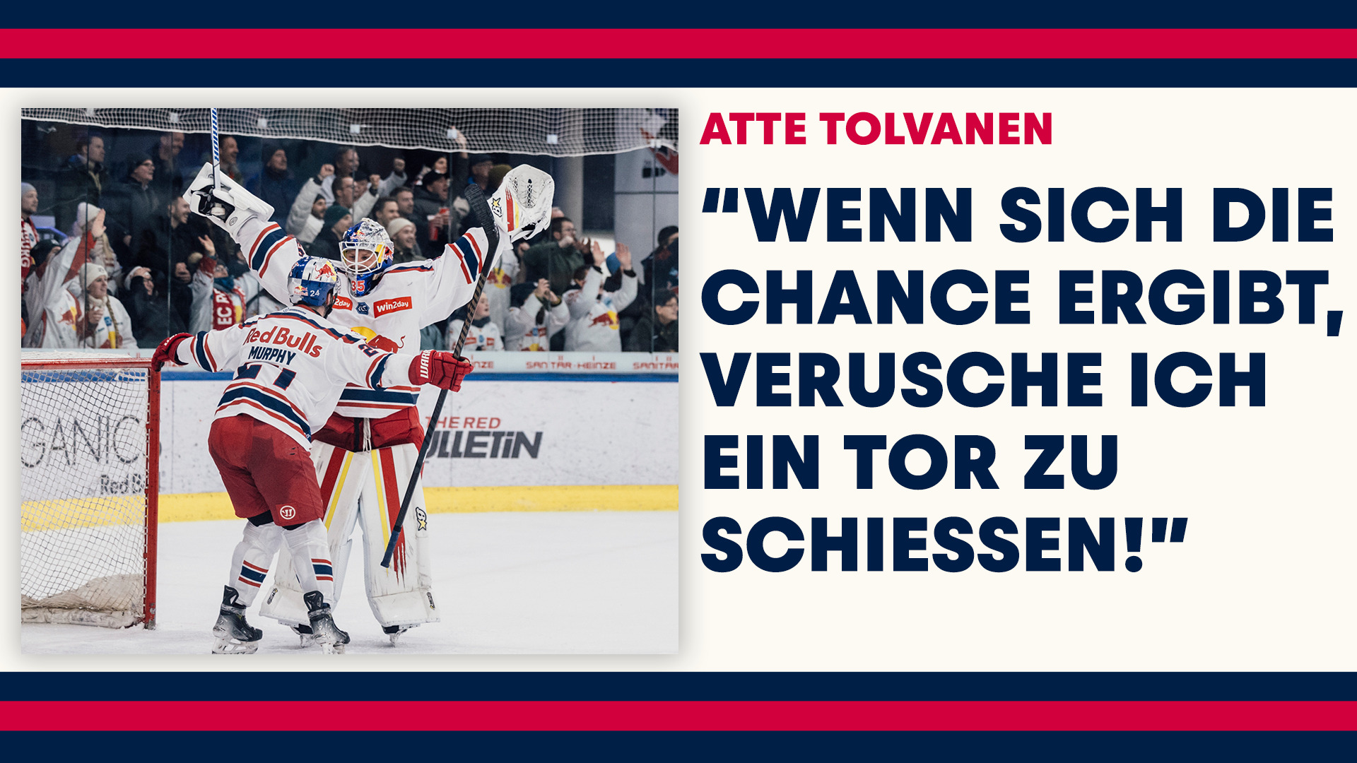 Statement: Atte Tolvanen nach dem Spiel gegen Fehervar AV 19