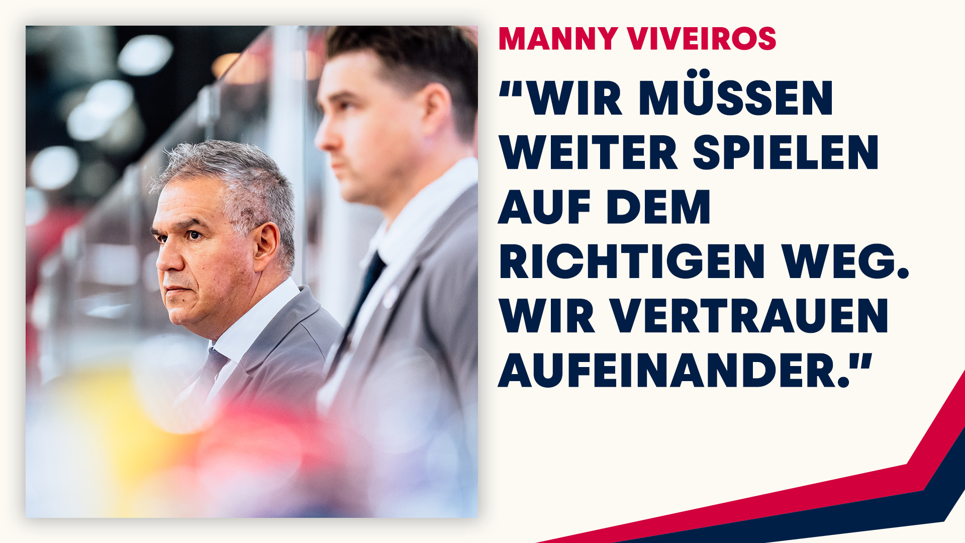 Statement Manny Viveiros vor dem Spiel gegen Wien