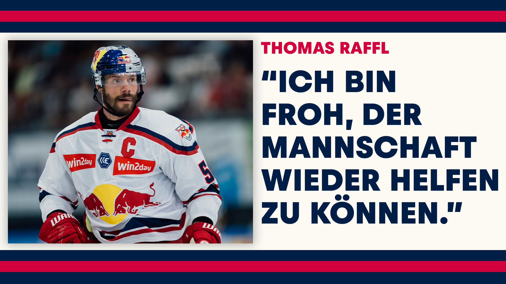 Statement: Thomas Raffl vor dem Spiel gegen Hydro Fehérvár AV 19