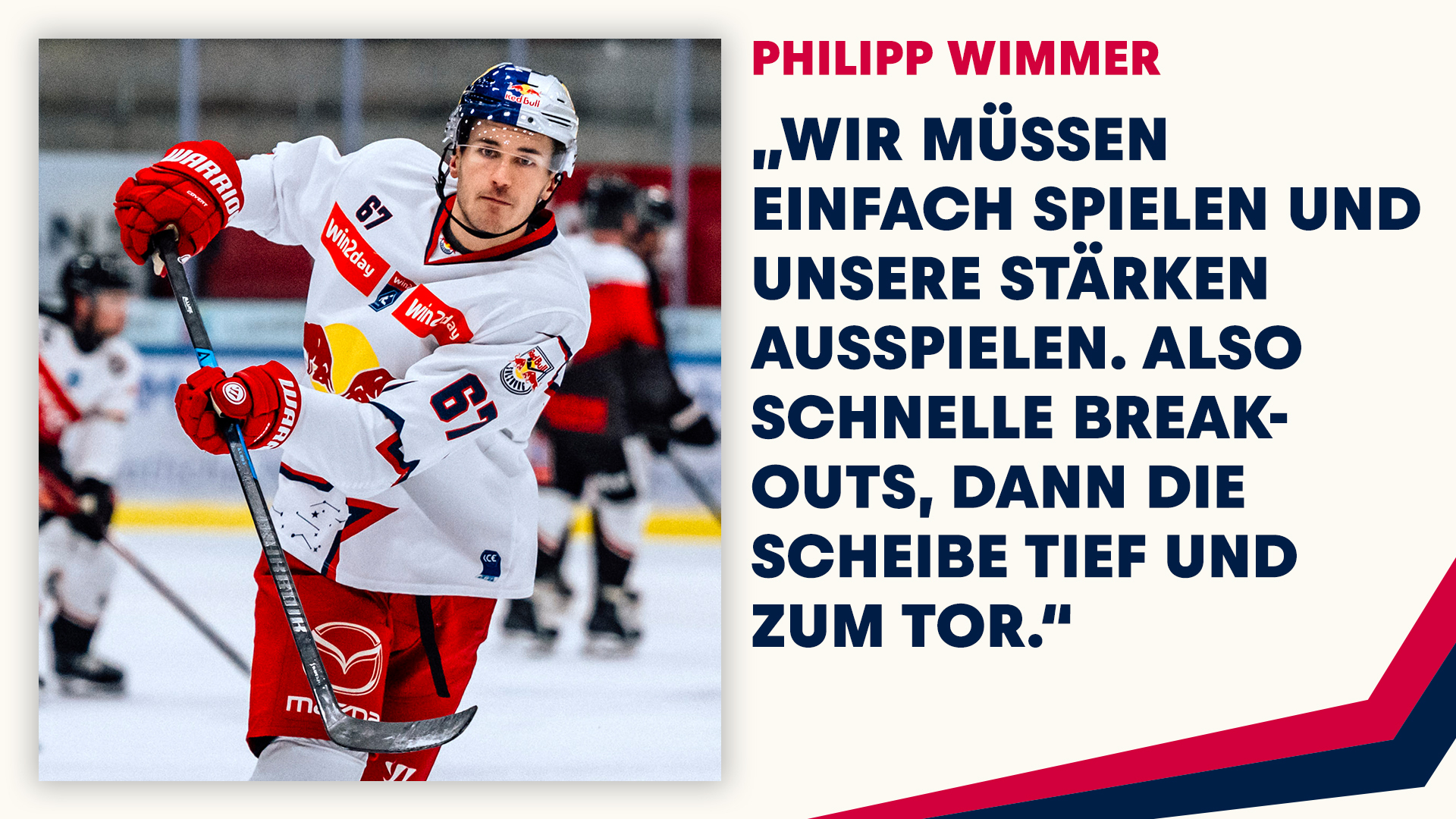 Statement: Philipp Wimmer vor dem Heimspiel gegen Budapest